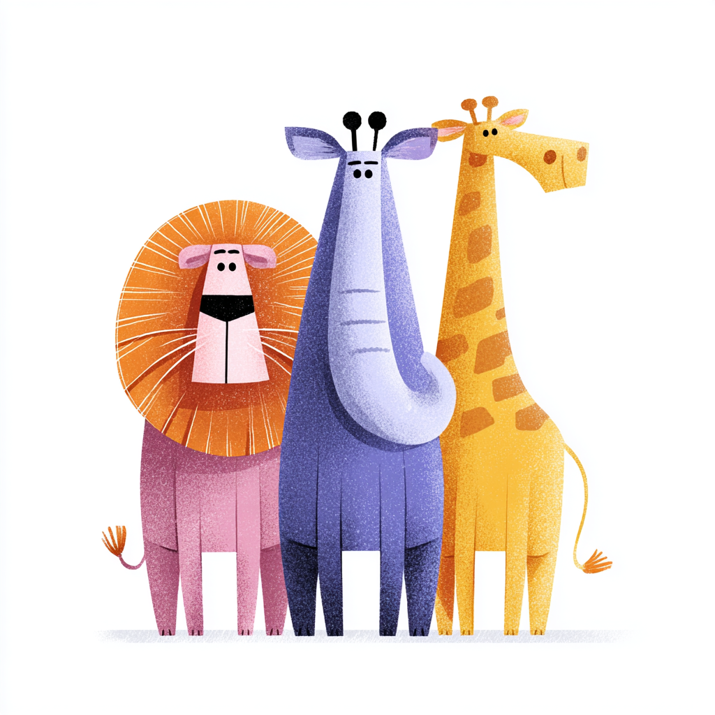 Malerei Afrikanische Tiere 1 | LED Bild