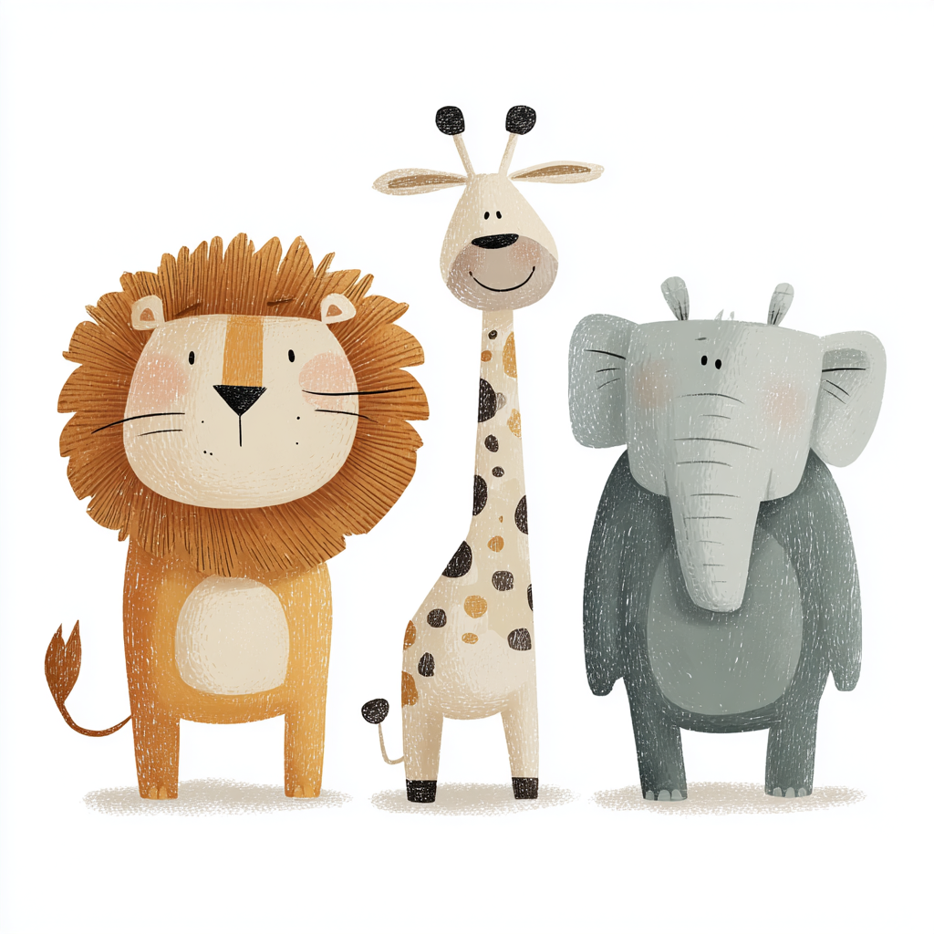 Malerei Afrikanische Tiere 3 | LED Bild