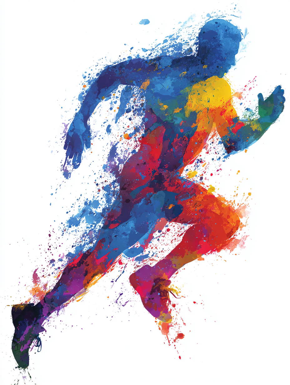 Läufer Bunt Abstrakt 1 | LED Bild