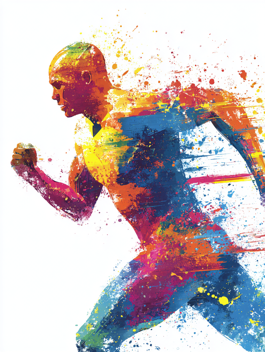 Läufer Bunt Abstrakt 2 | LED Bild