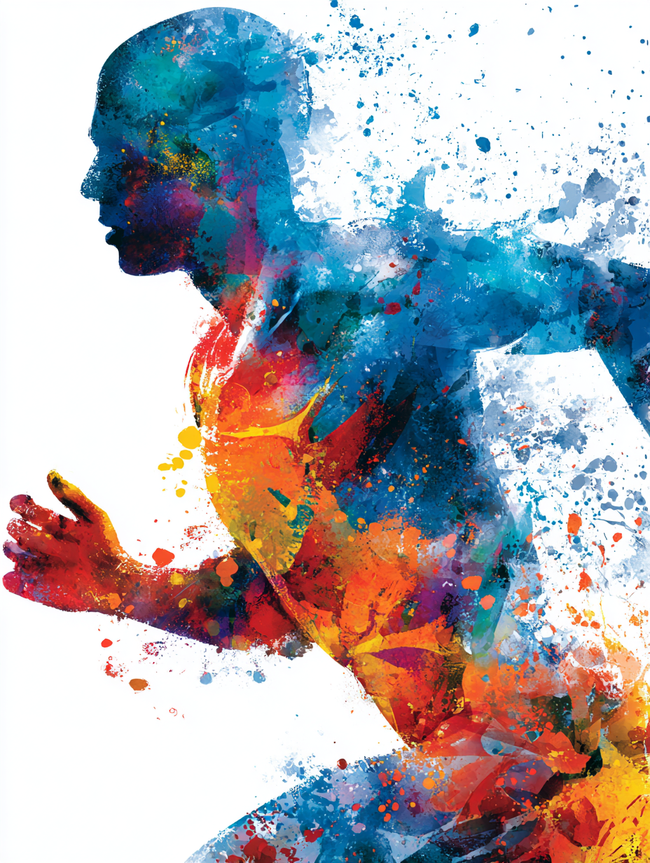 Läufer Bunt Abstrakt 3 | LED Bild