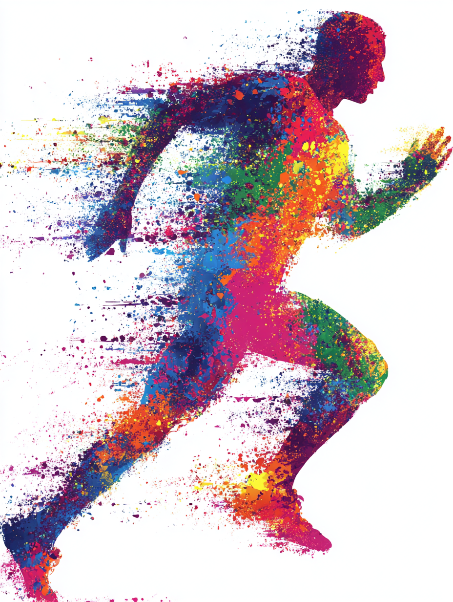 Läufer Bunt Abstrakt 4 | LED Bild