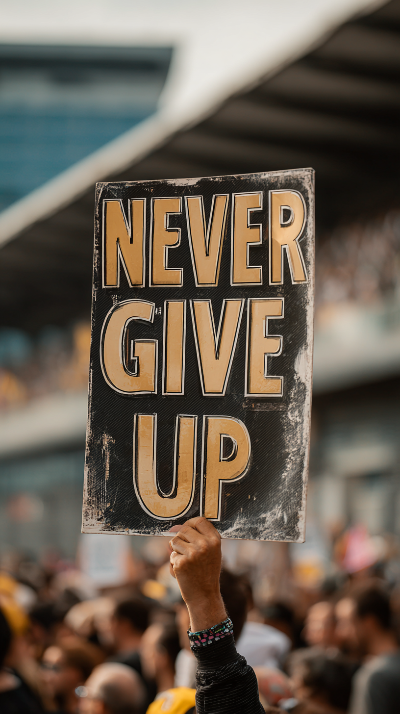 Niemals Aufgeben 2 | LED Bild