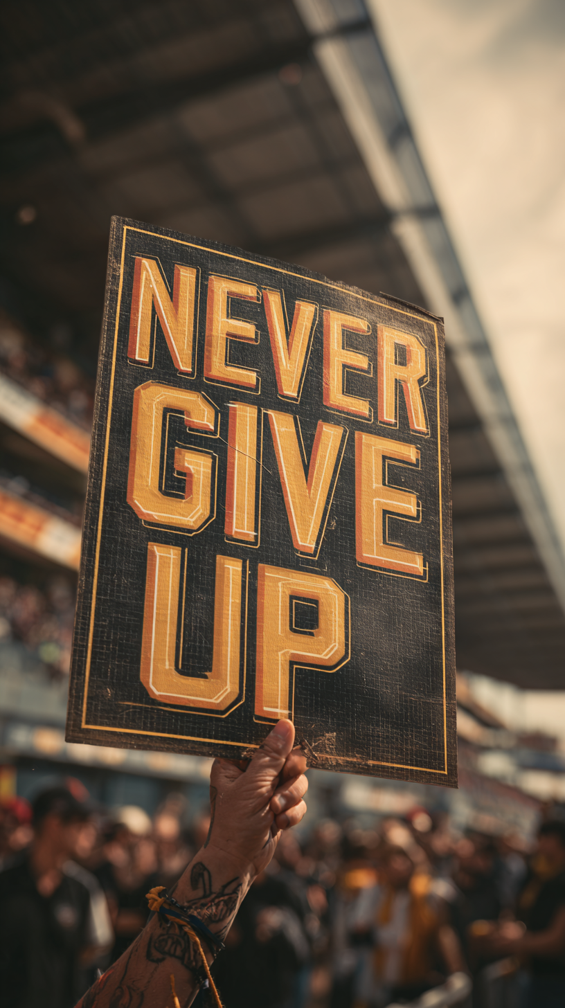 Niemals Aufgeben 3 | LED Bild