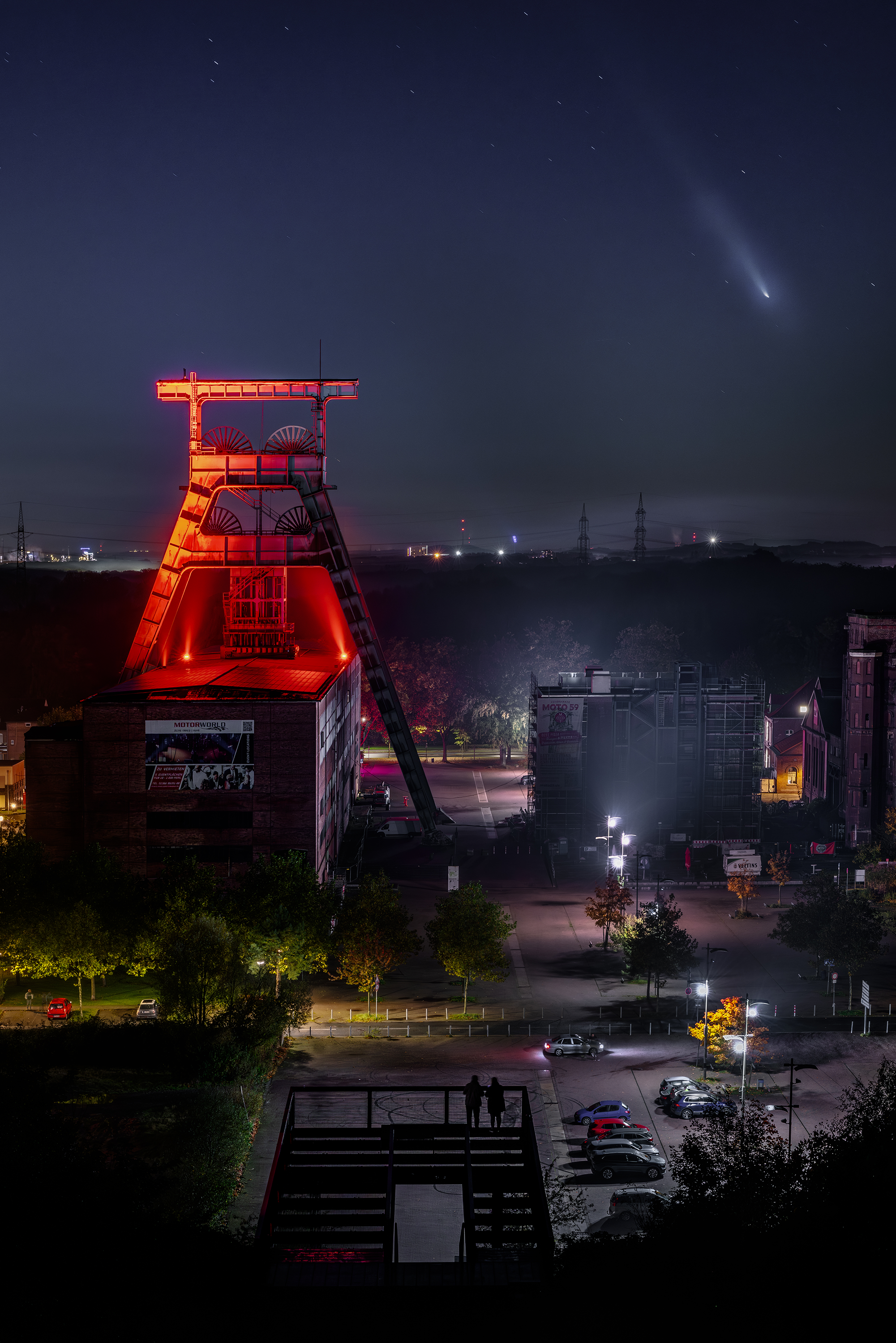 Förderturm Ewald 4 | Waldemar Pache | LED Bild