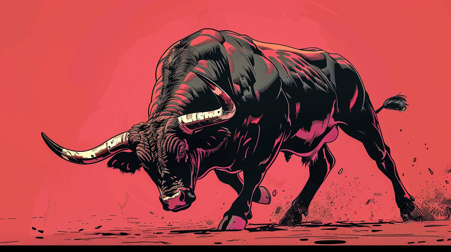 Stier Illustriert 1 | LED Bild