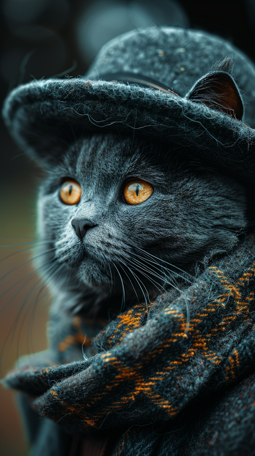 Katze Elegant 1 | LED Bild