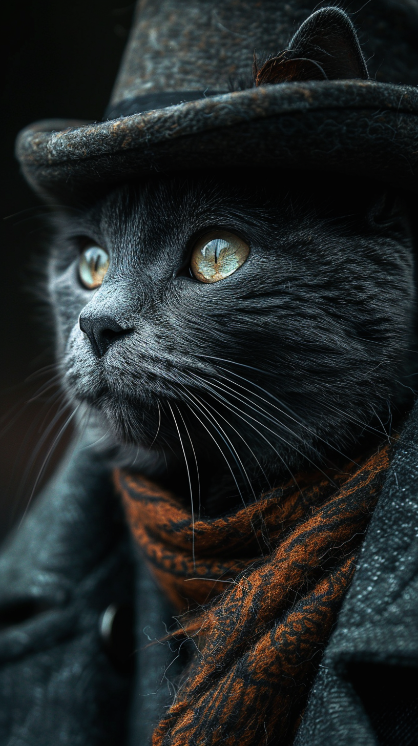 Katze Elegant 4 | LED Bild