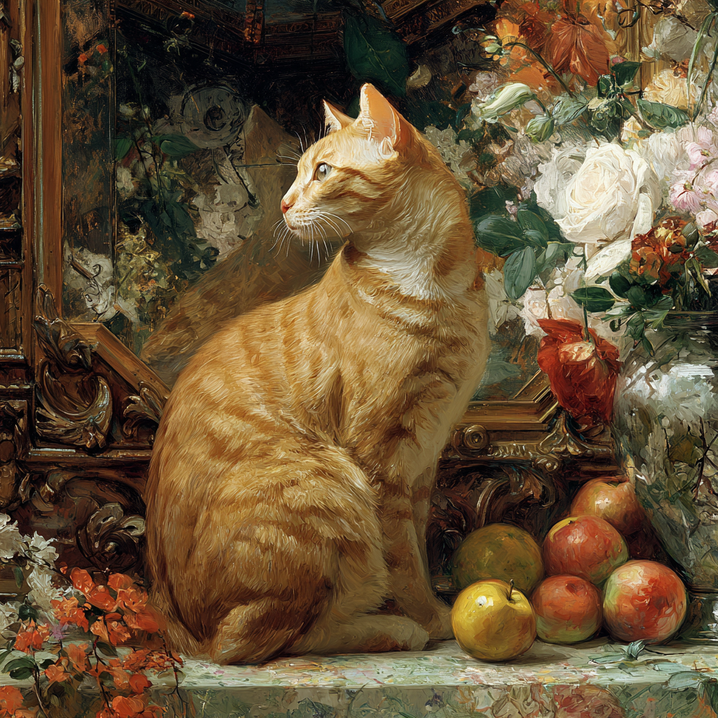 Katze Illustriert 4 | LED Bild