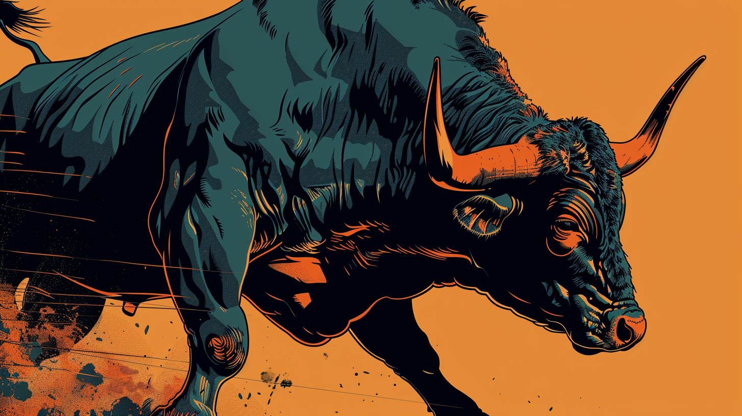 Stier Illustriert 2 | LED Bild