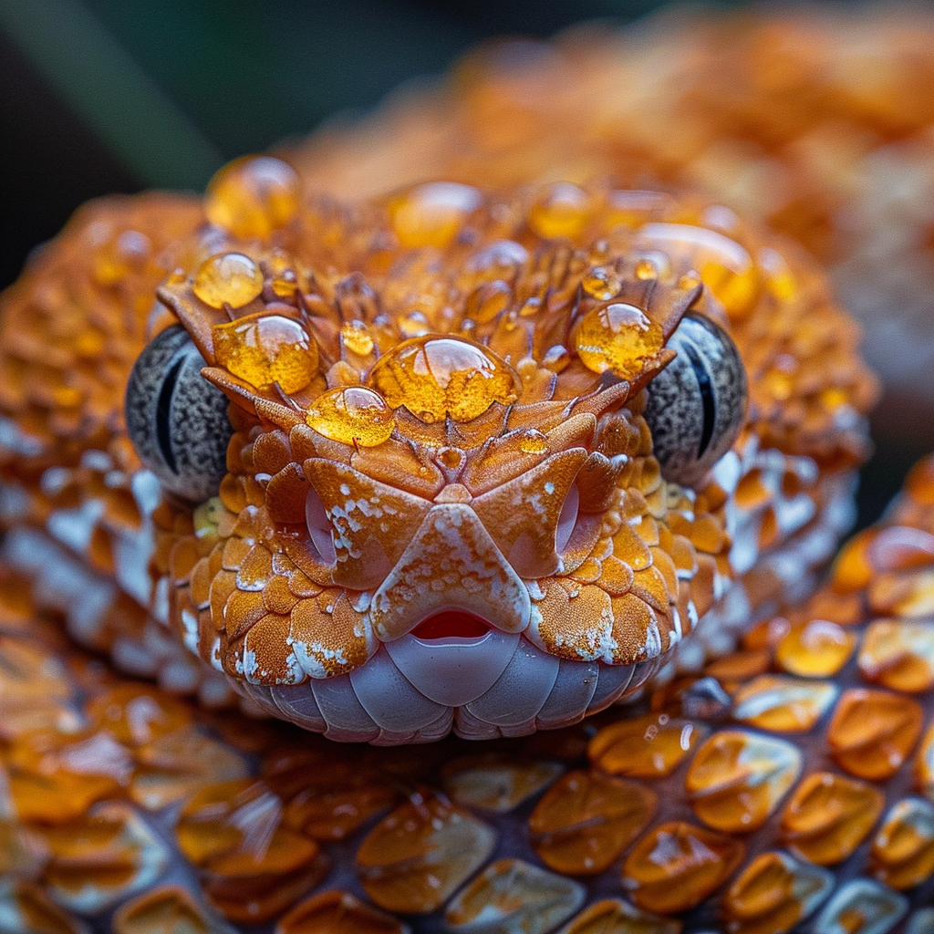 Schlange Portrait 8 | LED Bild