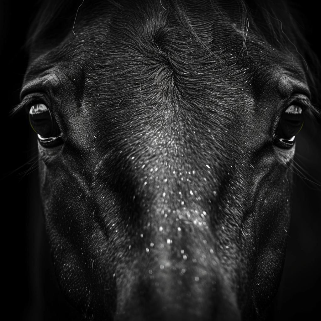 Pferd Portrait 1 | LED Bild