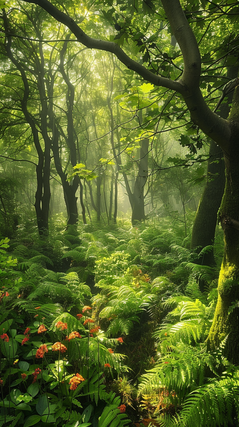 Anime Waldlandschaft 3 | LED Bild