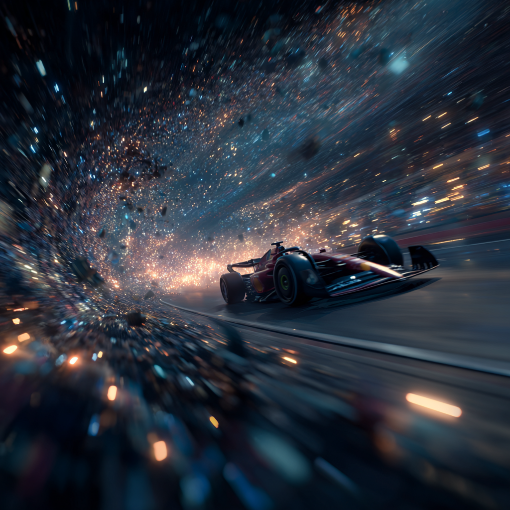 Rennwagen Illustration | LED Bild