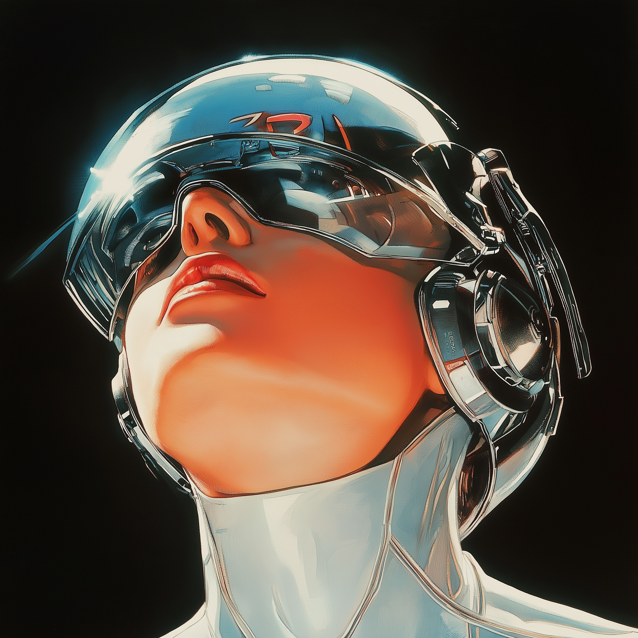 Frau aus der Zukunft | LED Bild