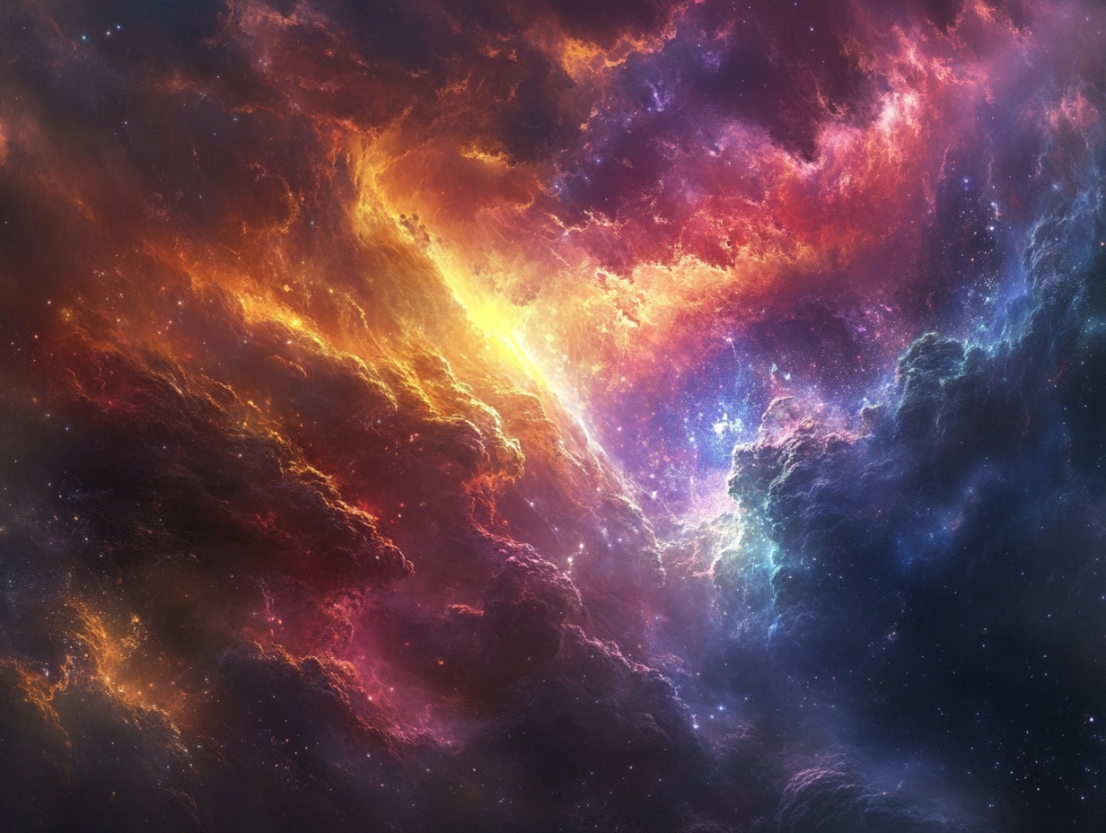 Bunter Cosmos | LED Bild