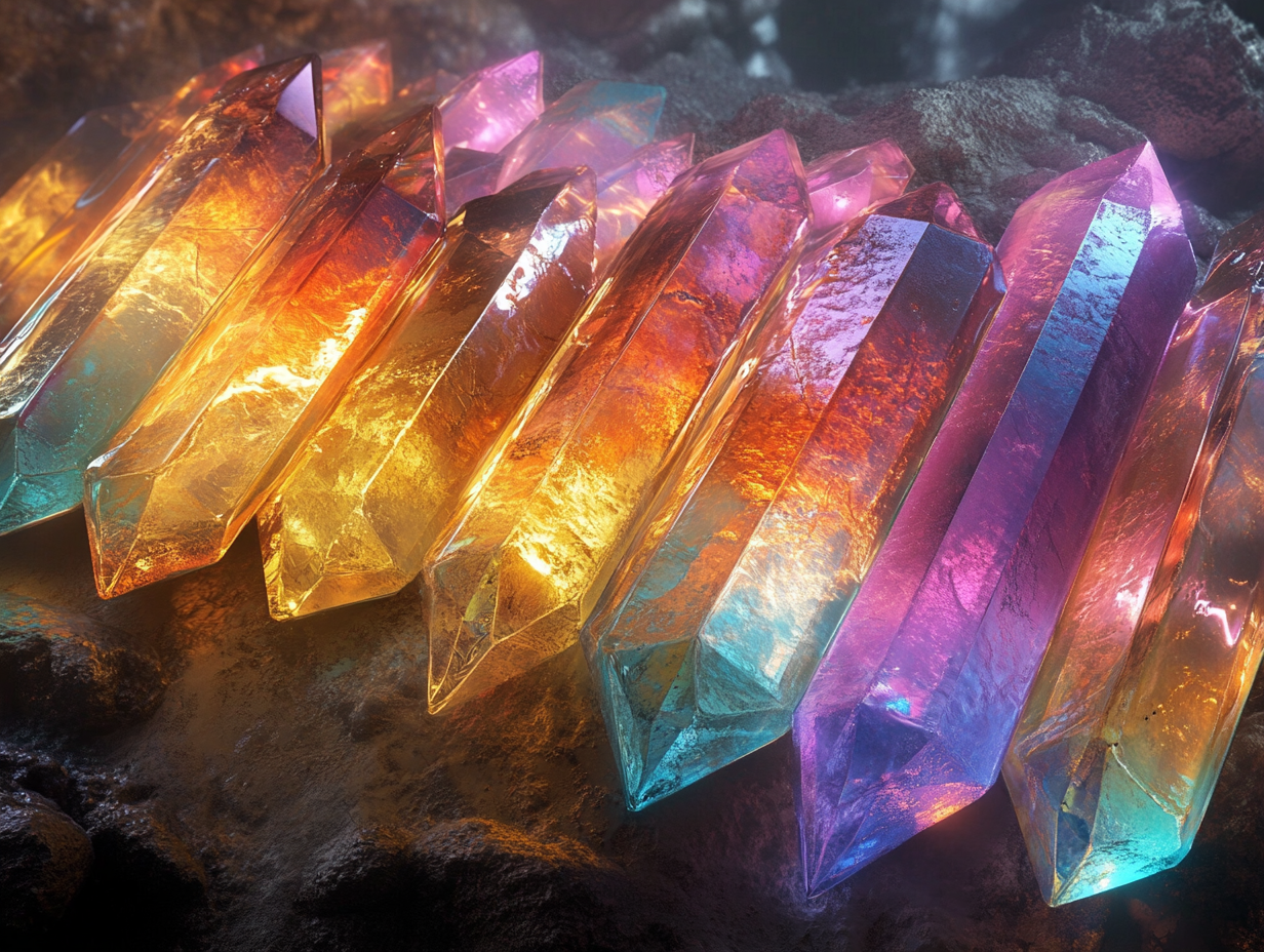 Bunte Kristalle 1 | LED Bild