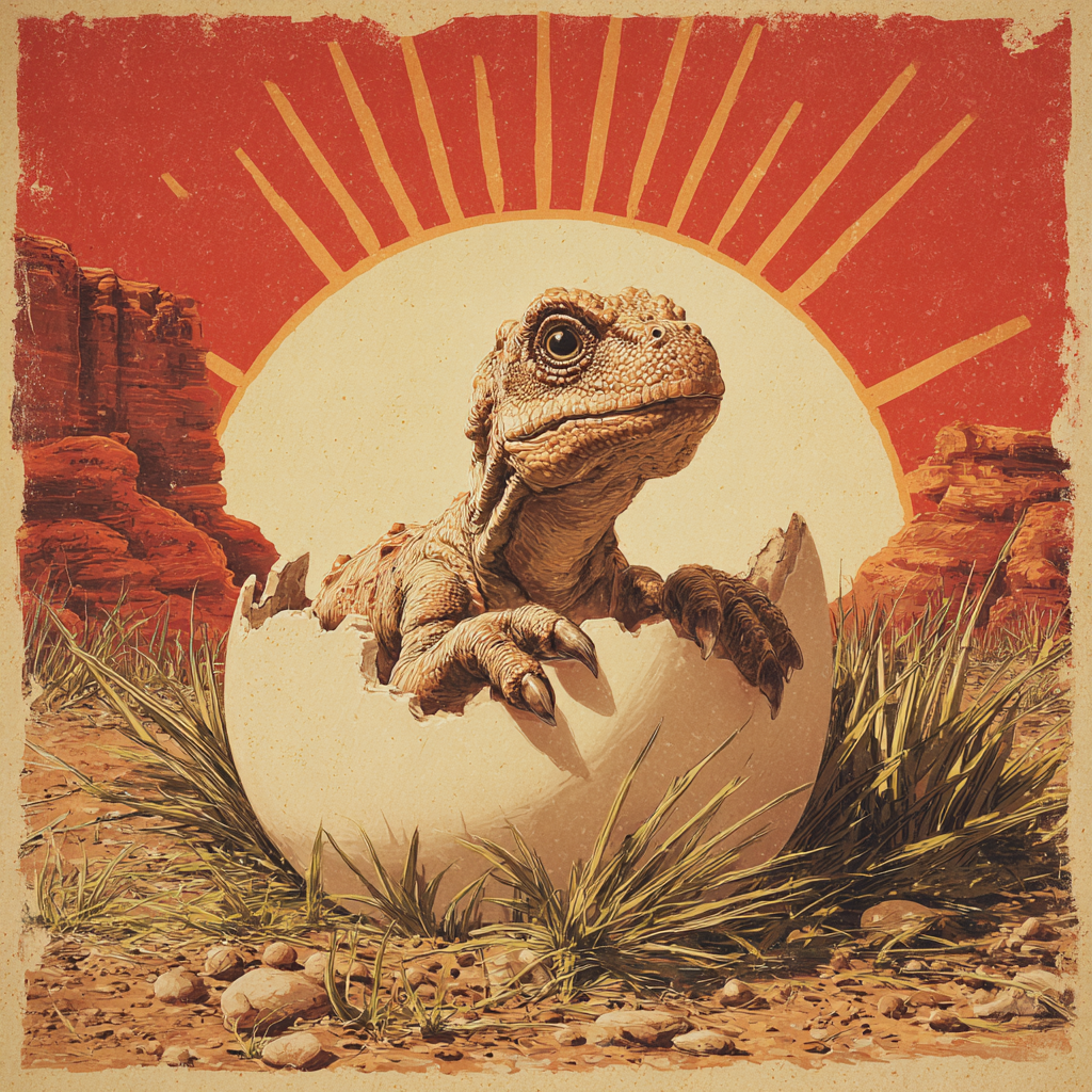 Schlüpfender Dino 1 | LED Bilder