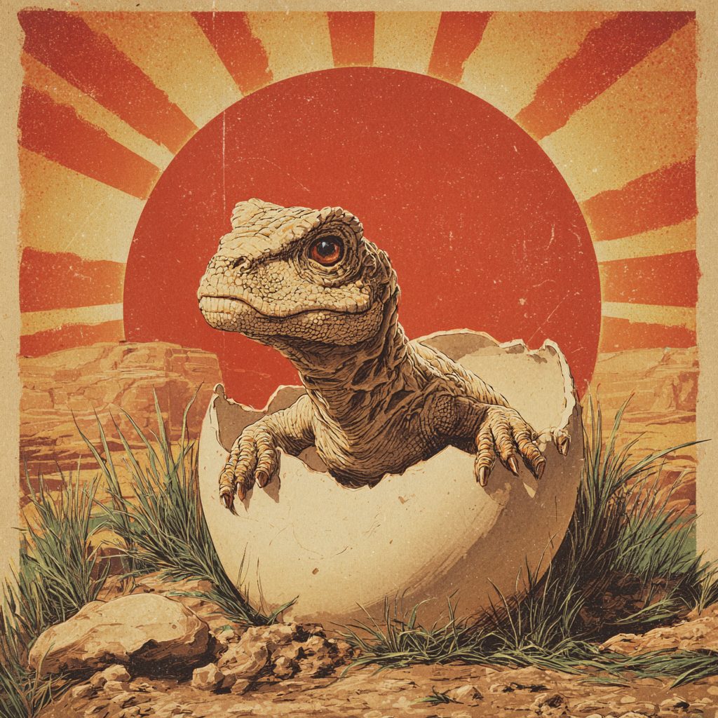 Schlüpfender Dino 2 | LED Bilder