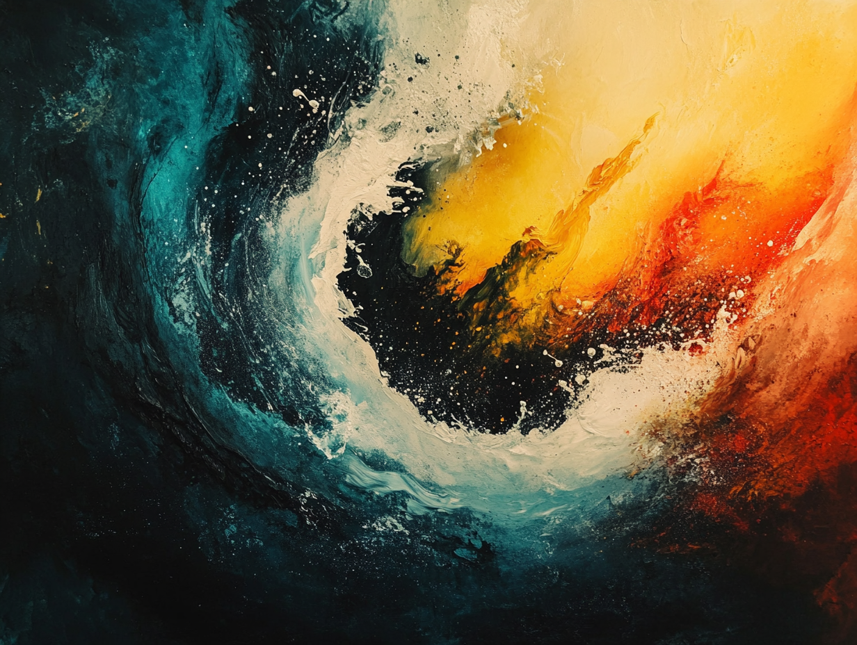 Farbwirbel Explosion | LED Bild