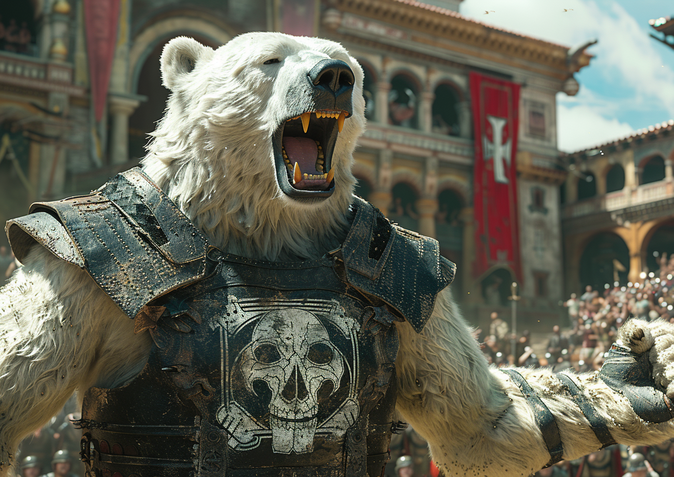 Eisbärkrieger 1 | LED Bild