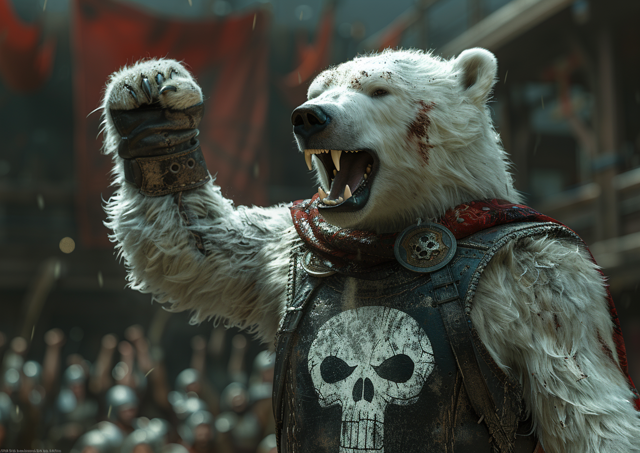 Eisbärkrieger 3 | LED Bild