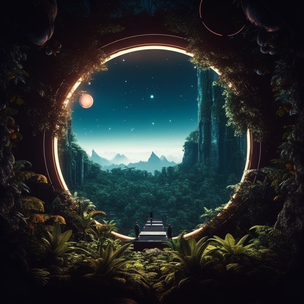 Dschungel Portal 1 | LED Bild