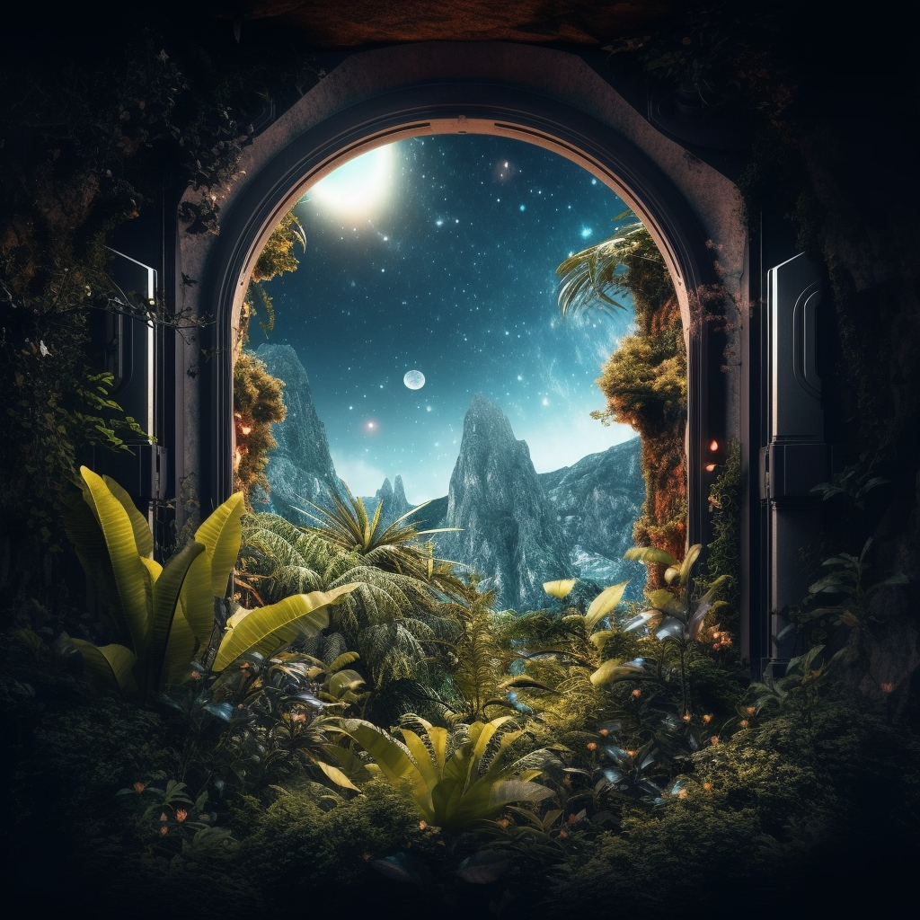 Dschungel Portal 2 | LED Bild