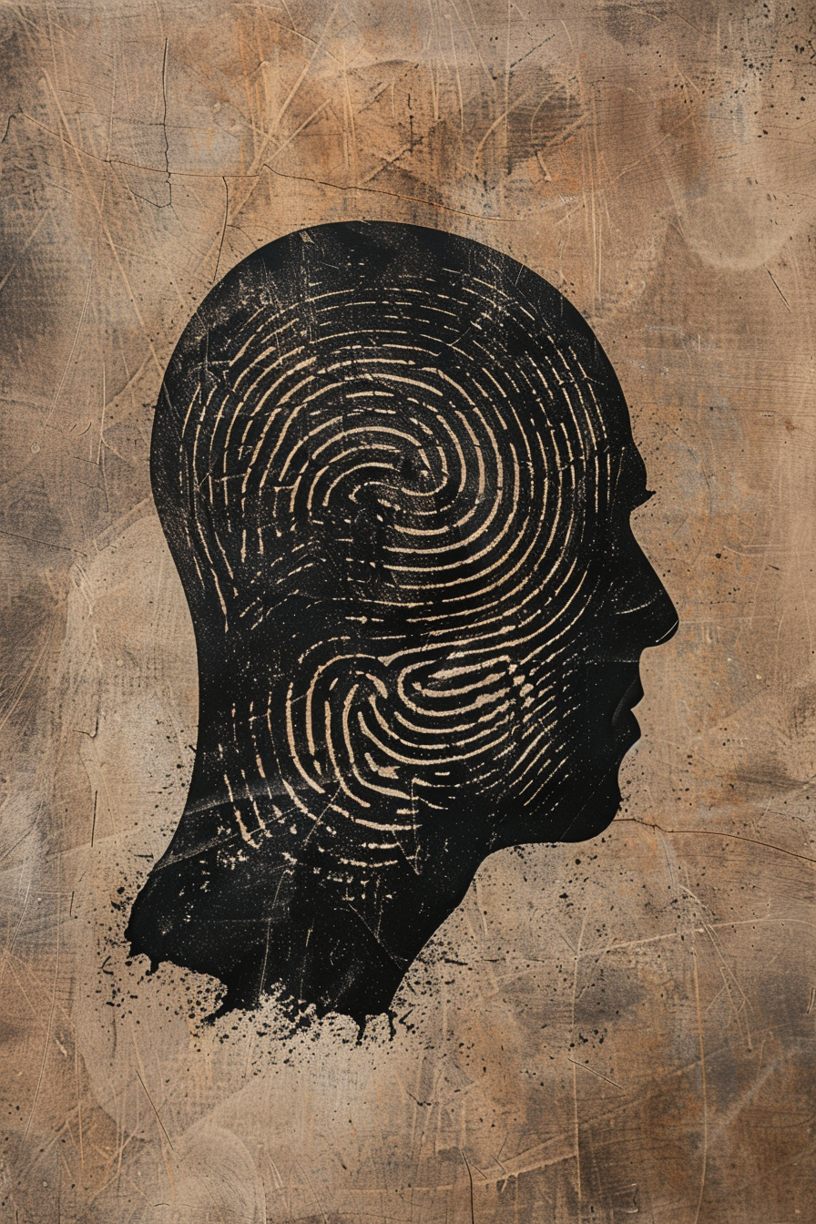 Fingerabdruck Kopf 1 | LED Bild