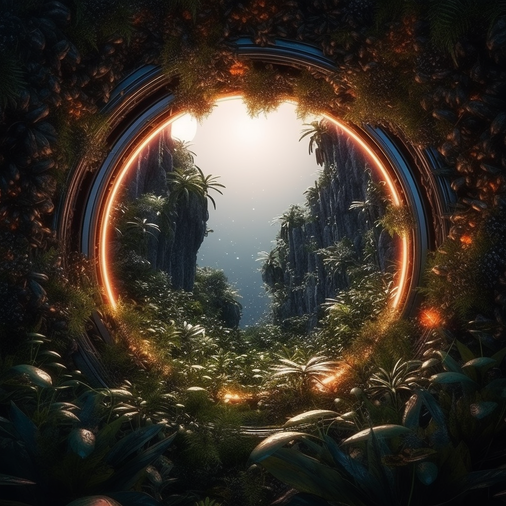 Dschungel Portal 3 | LED Bild