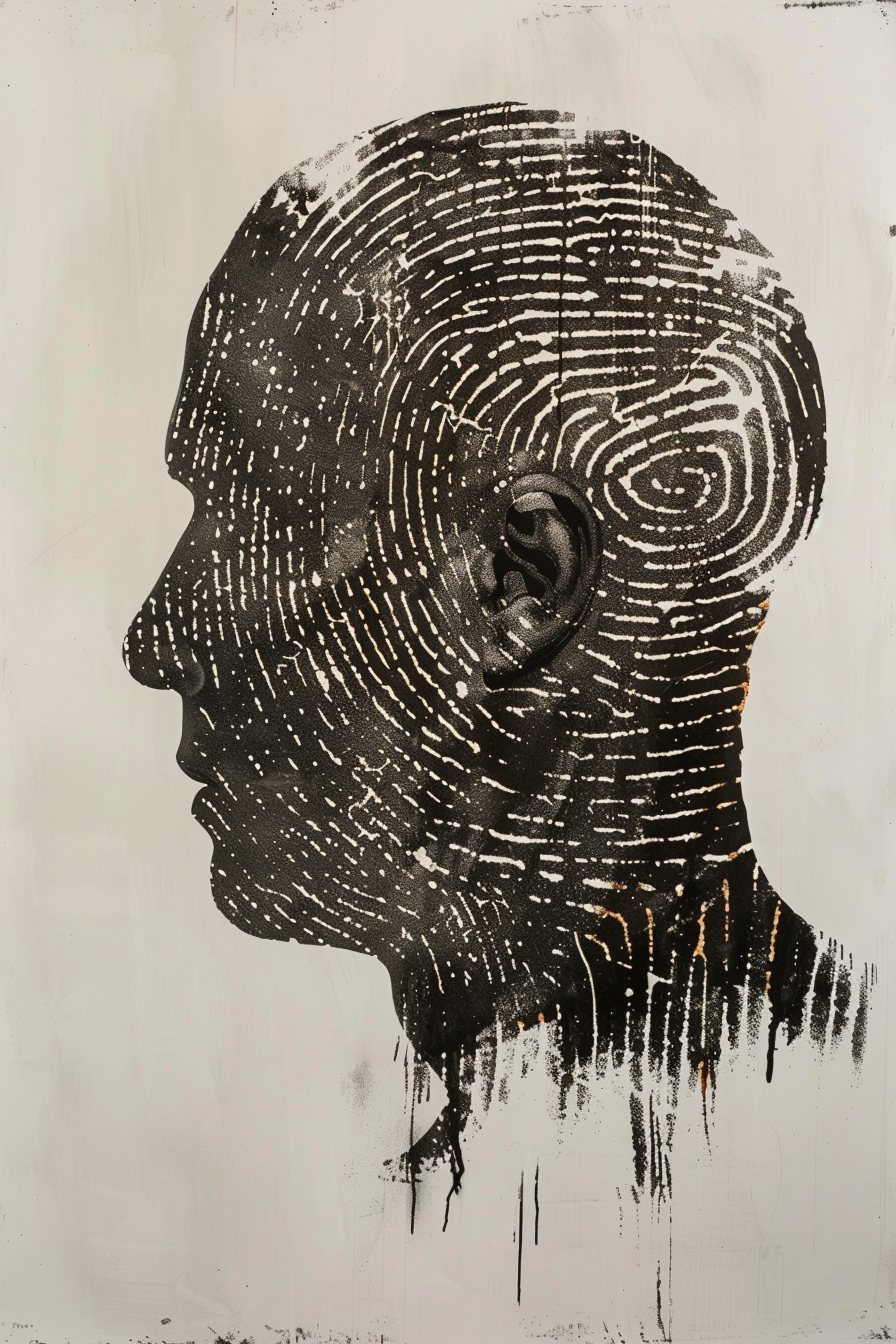 Fingerabdruck Kopf 2 | LED Bild