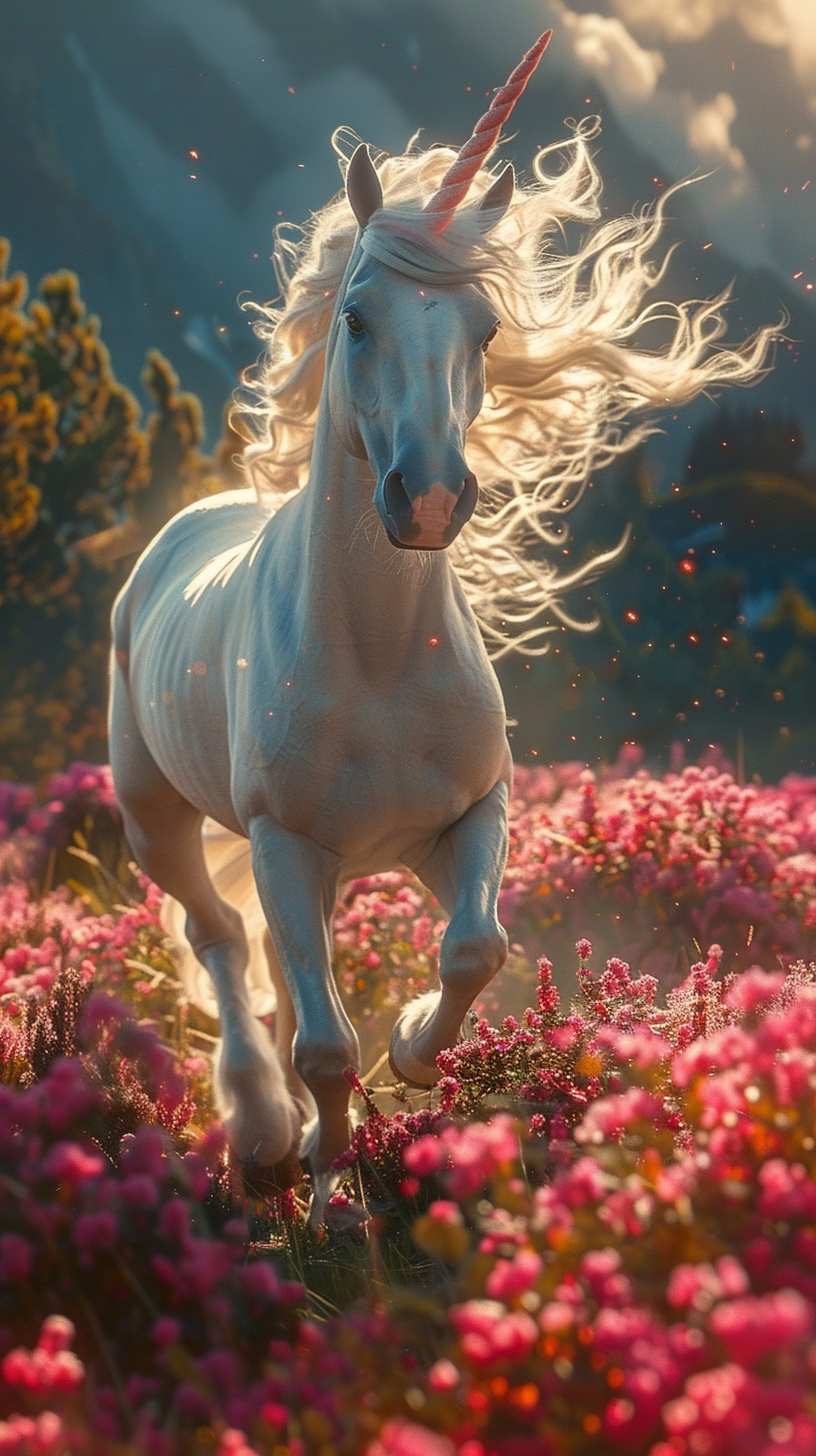 Einhorn Illustriert 2 | LED Bild