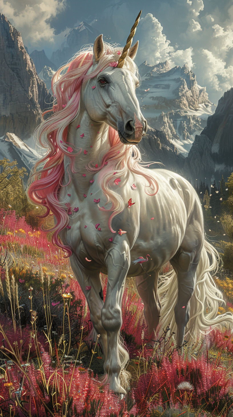 Einhorn Illustriert 4 | LED Bild