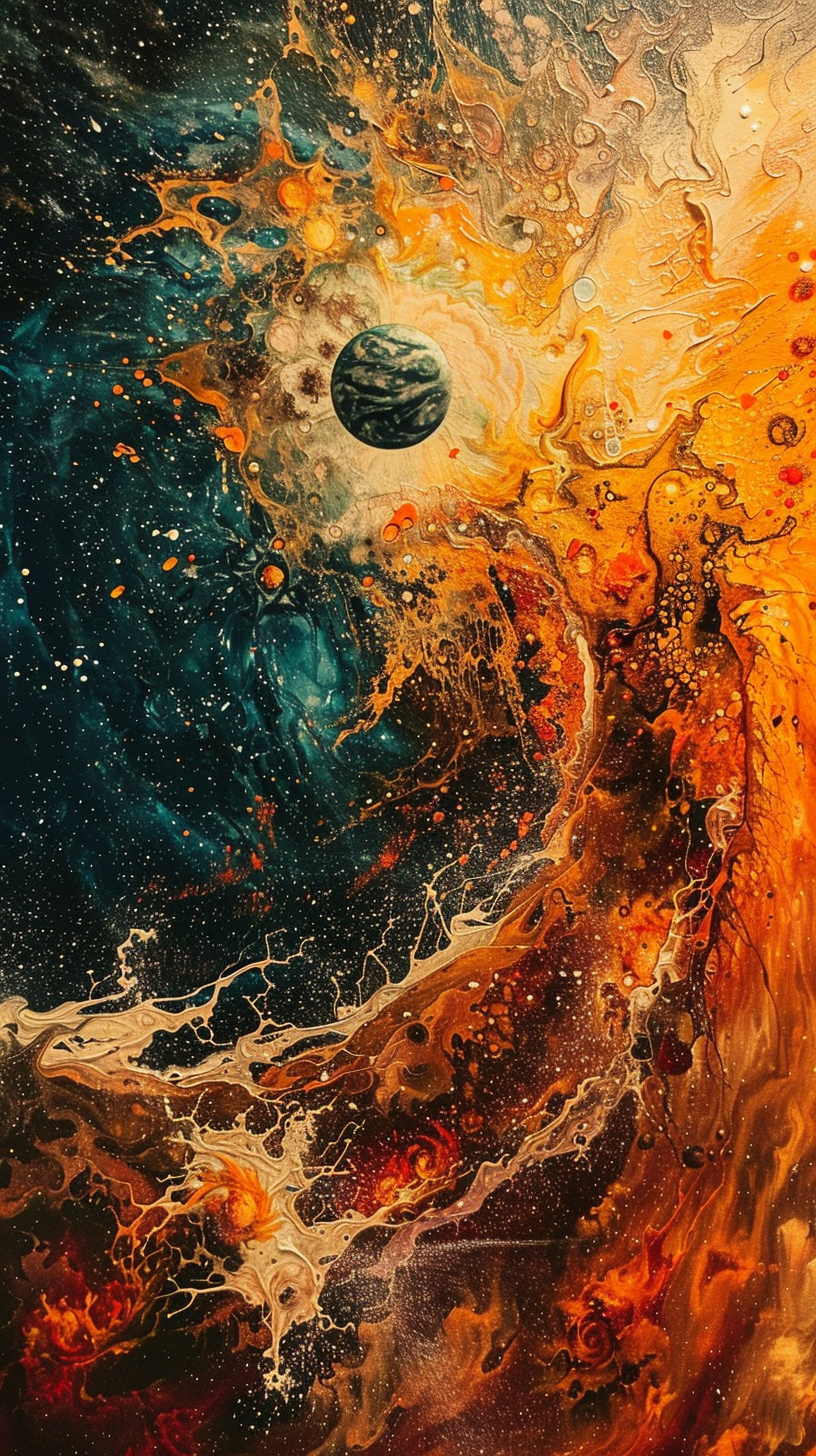 Weltdarstellung Abstrakt 1 | LED Bild