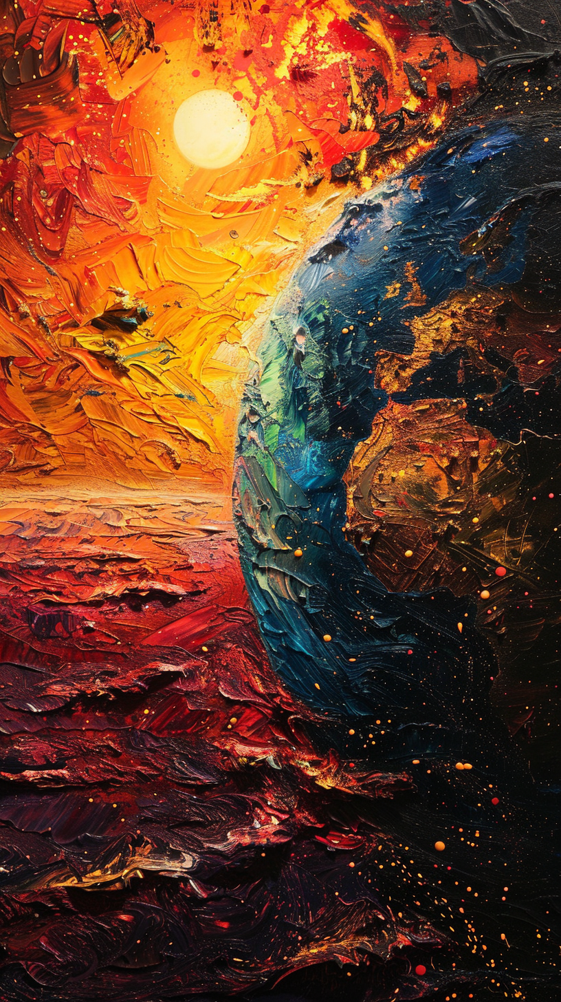 Weltdarstellung Abstrakt 3 | LED Bild