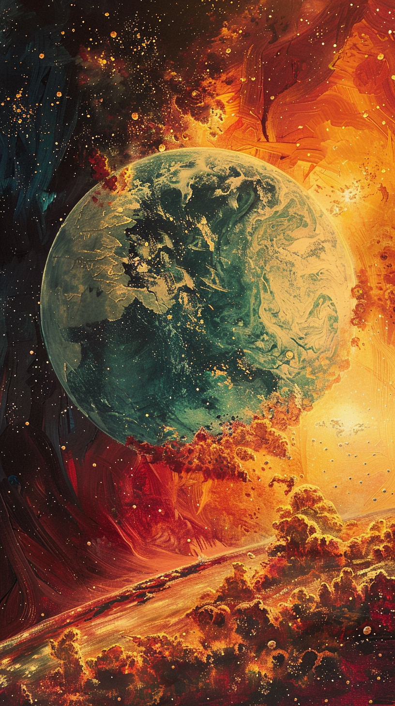 Weltdarstellung Abstrakt 4 | LED Bild