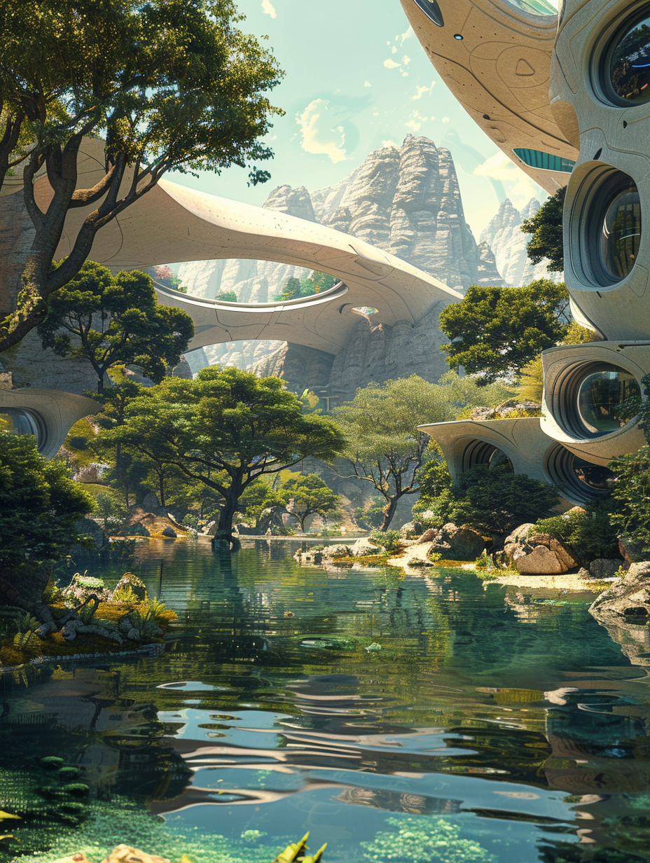 Futuristische Stadt 3 | LED Bild