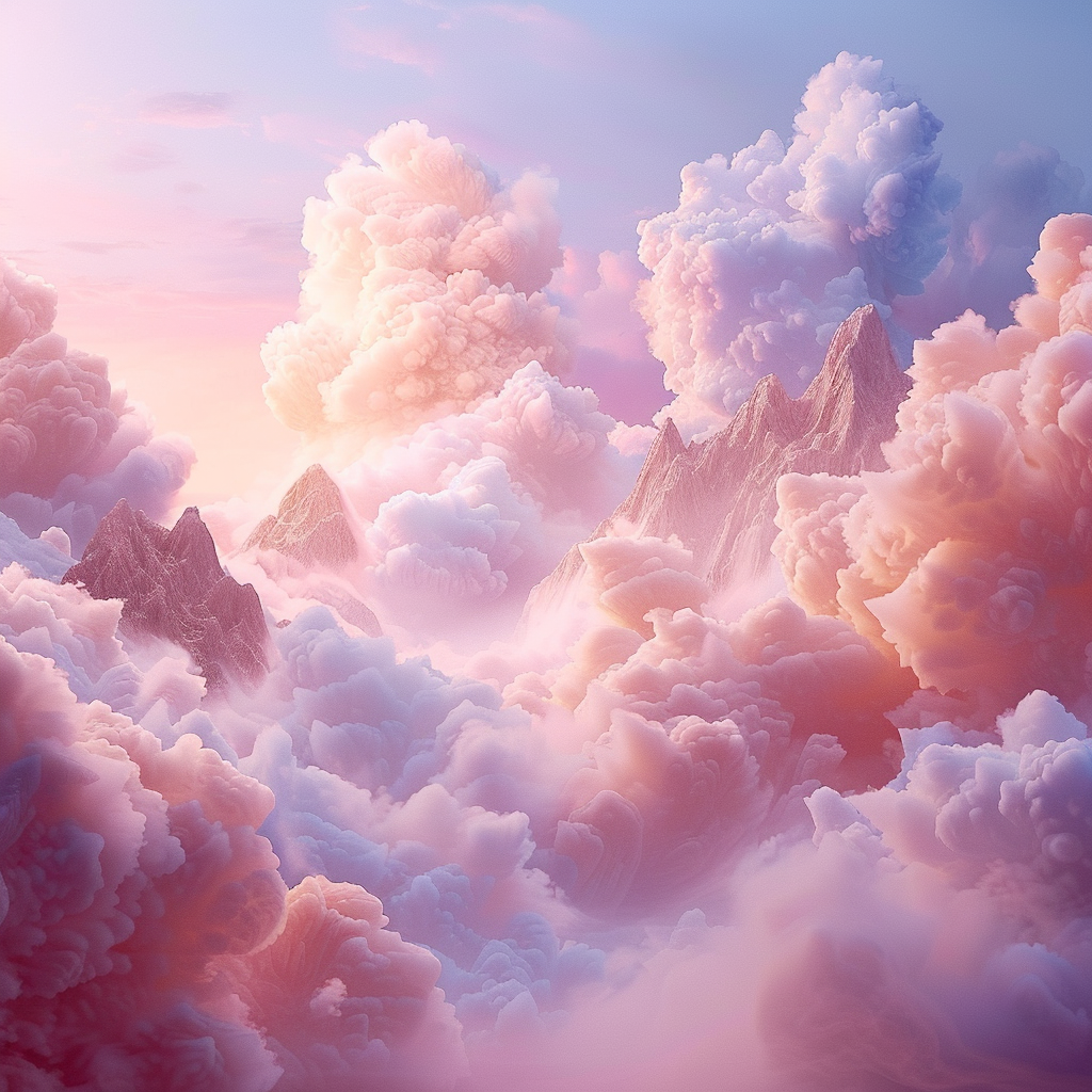 Pinke Wolken 1 | LED Bild