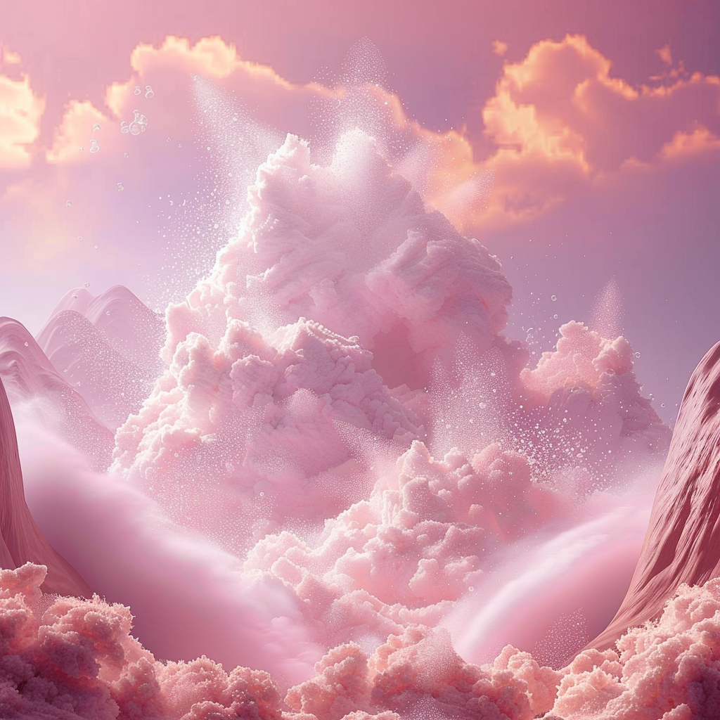 Pinke Wolken 3 | LED Bild