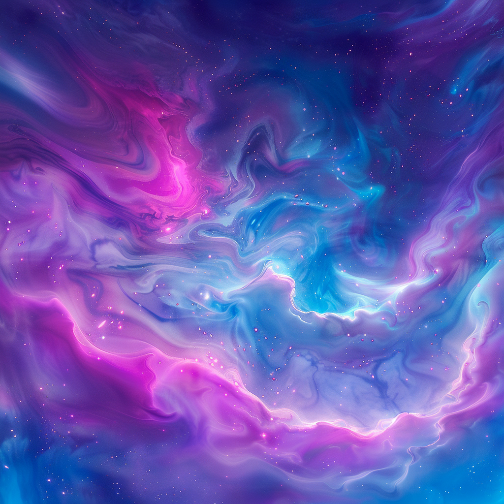 Bunte Galaxie Illustration 1 | LED Bild