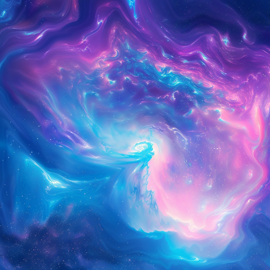 Bunte Galaxie Illustration 2 | LED Bild