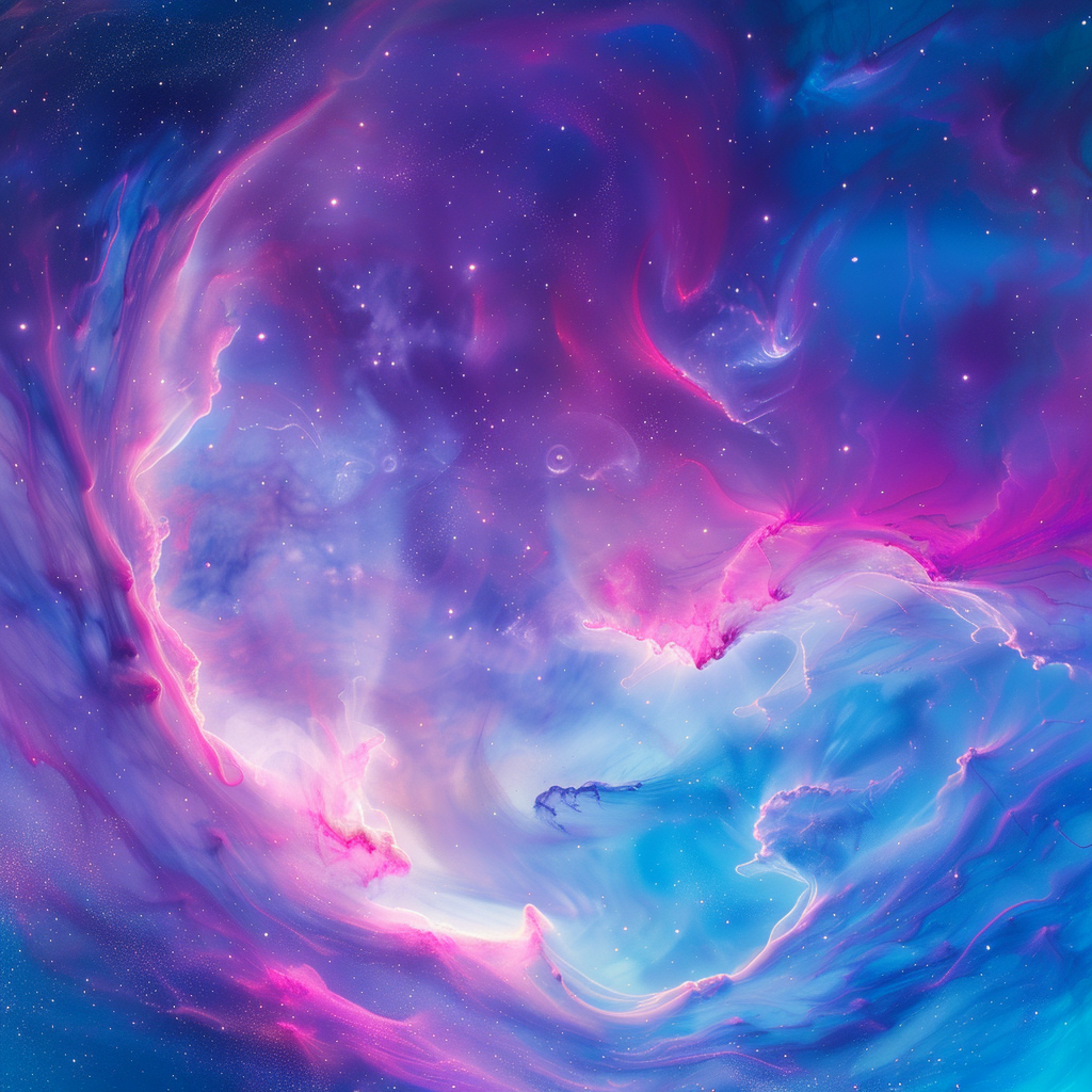 Bunte Galaxie Illustration 4 | LED Bild