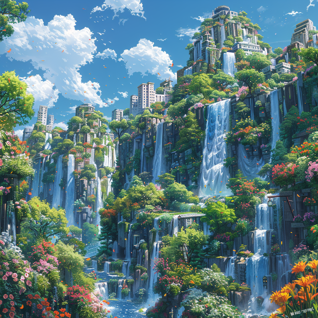 Utopische Stadt 7 | LED Bild