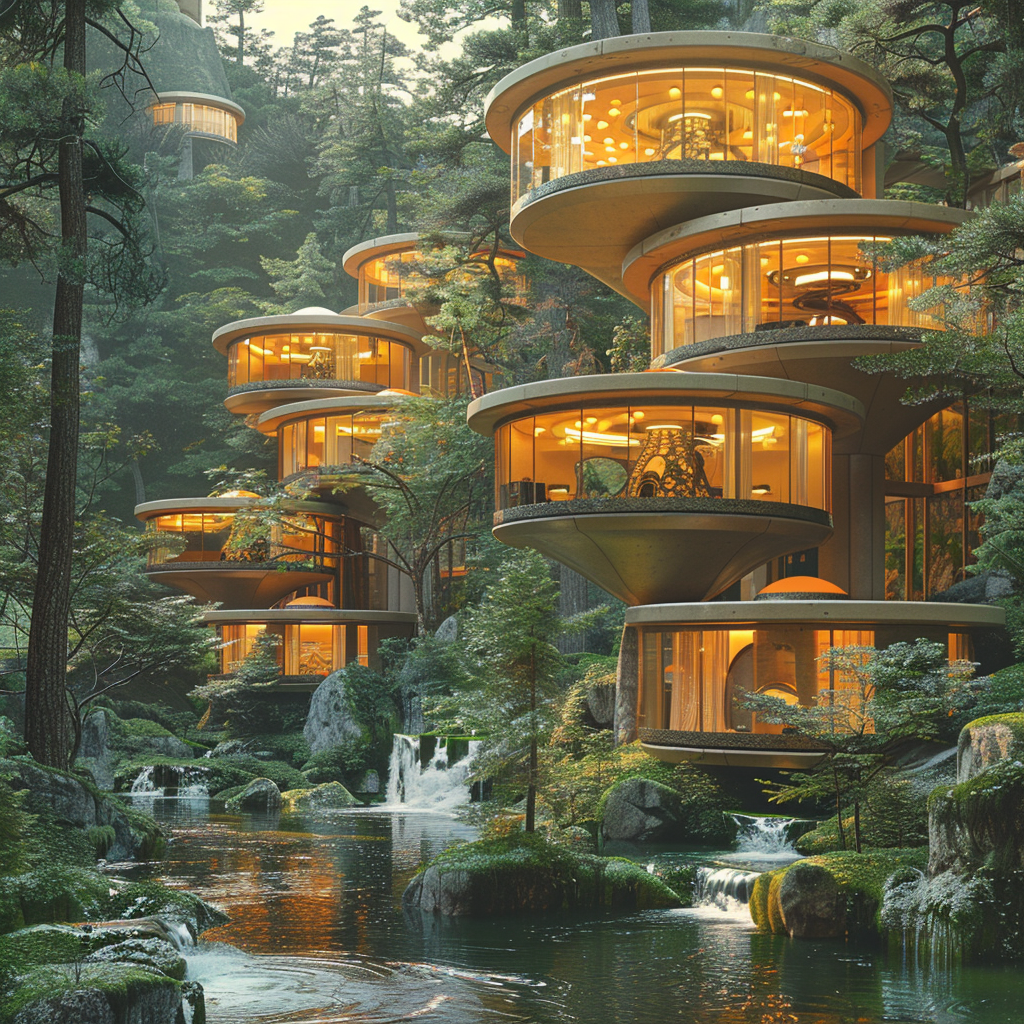 Utopische Stadt 10 | LED Bild