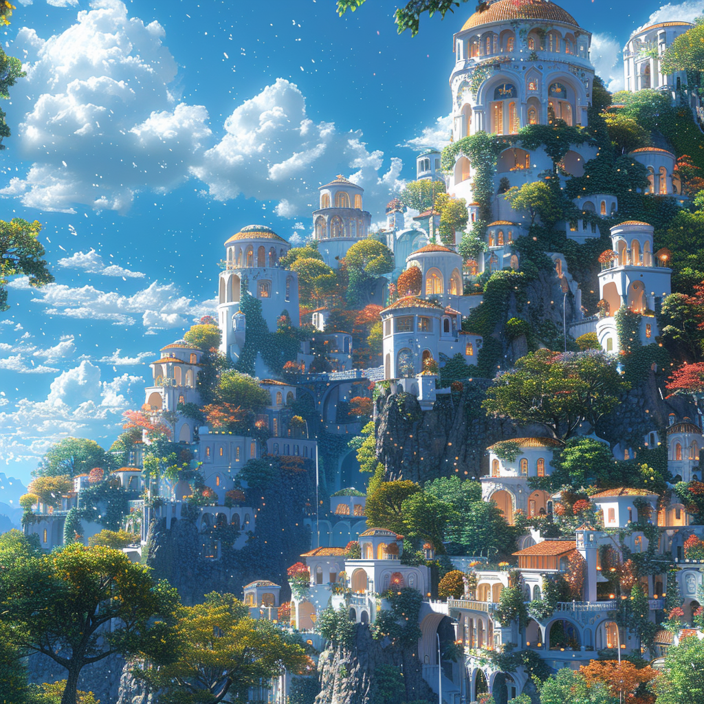 Utopische Stadt 11 | LED Bild