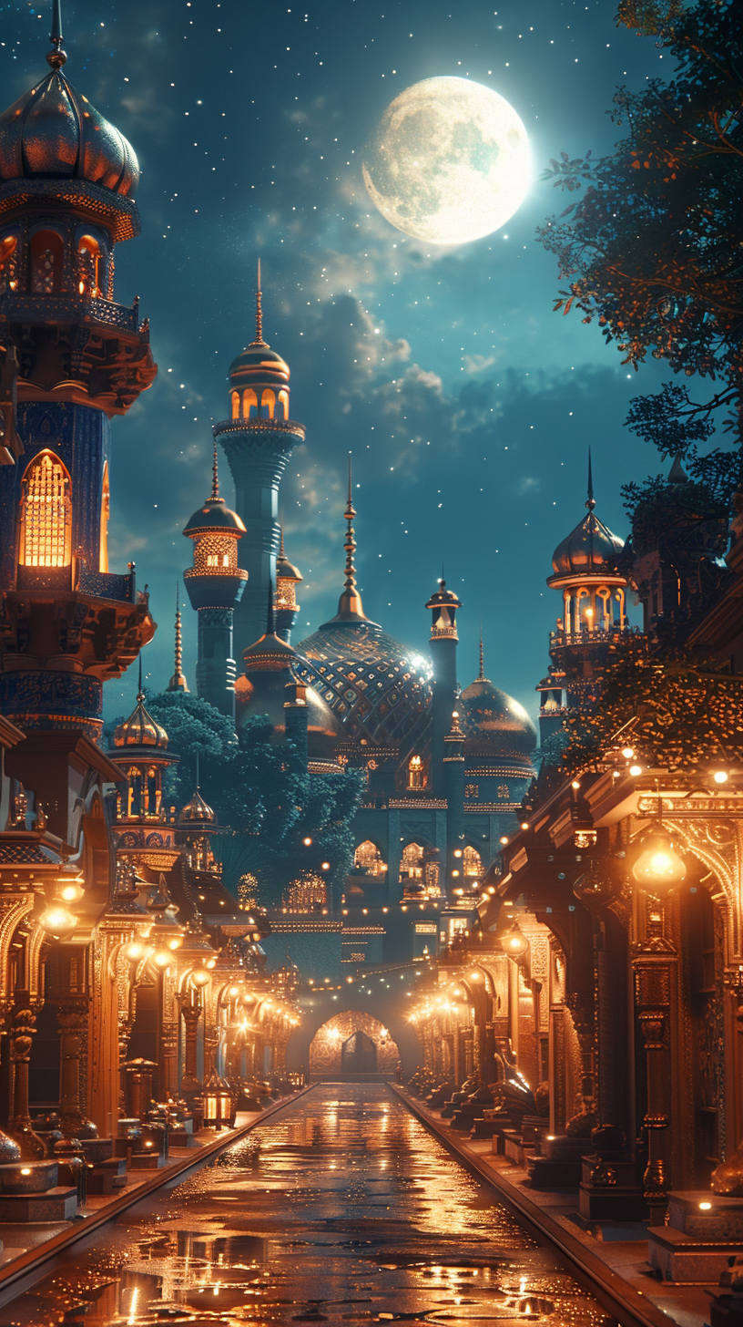 Orientalische Stadt | LED Bild