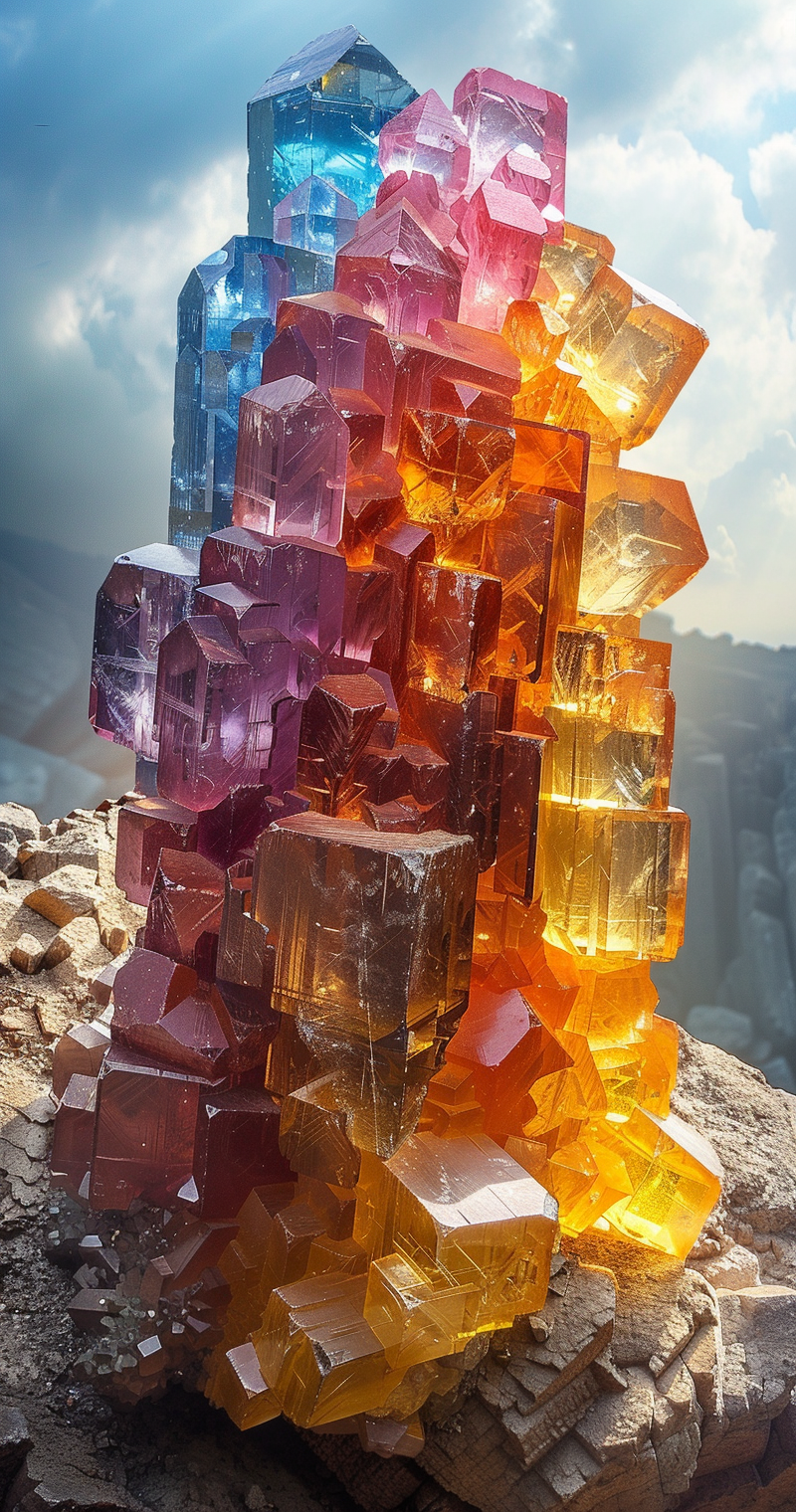 Bunte Kristalle 2 | LED Bild