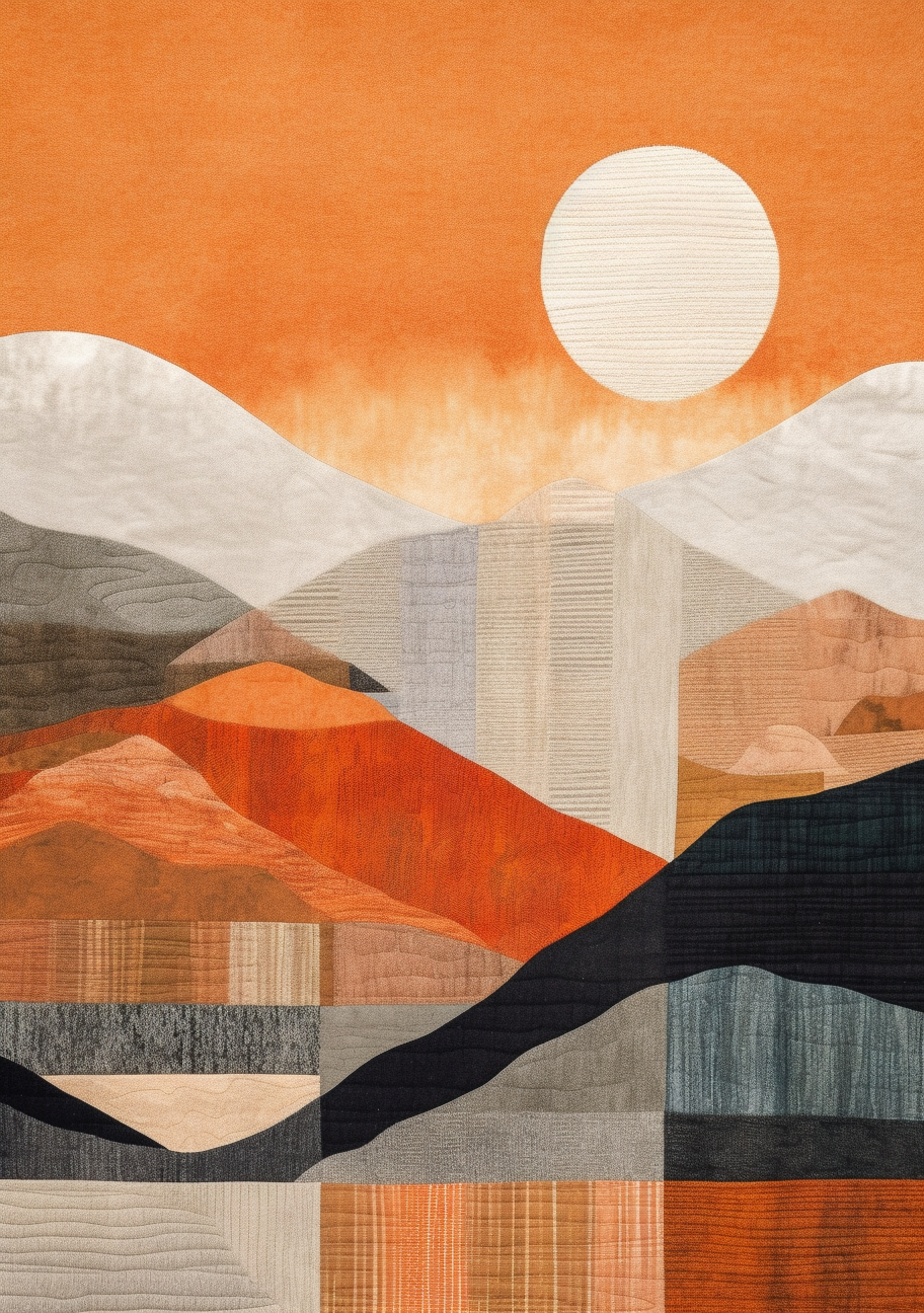 Abstrakte Berge 4 | LED Bild