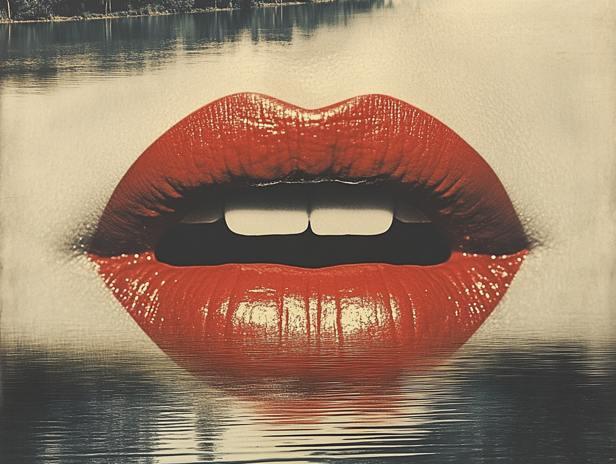 Rote Lippen 2 | LED Bild