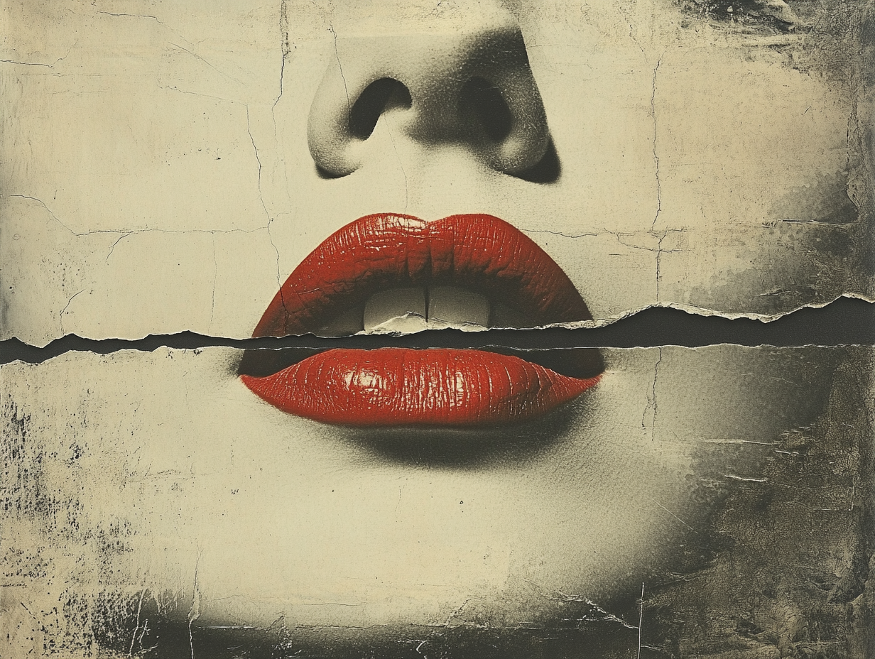 Rote Lippen 5 | LED Bild